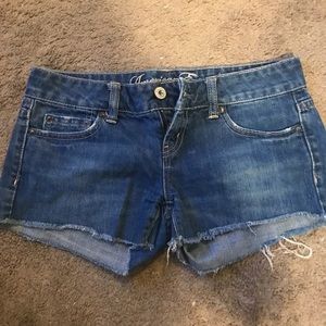 Distressed Denim Shorts